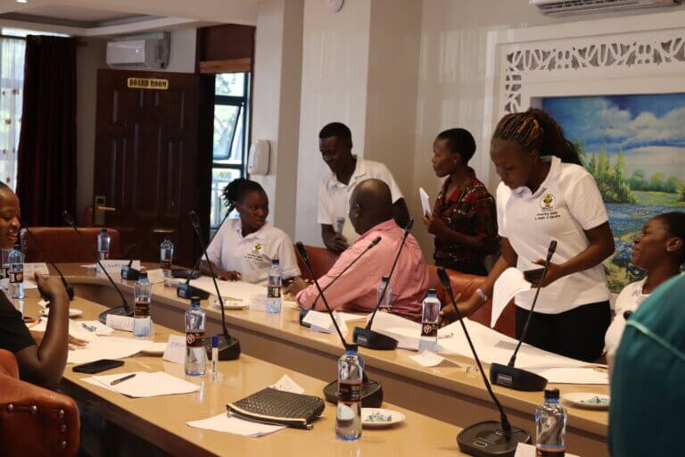 group work as service providers engage in vcat training